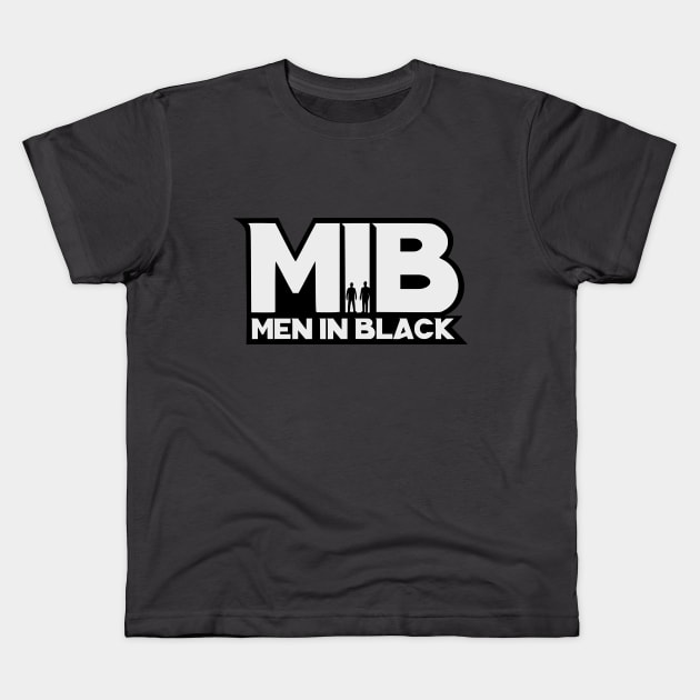 Men in black Kids T-Shirt by mypointink